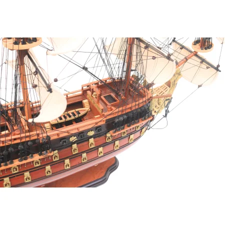 Model żaglowca Soleil Royal – ekskluzywny okręt flagowy Ludwika XIV, 80 cm